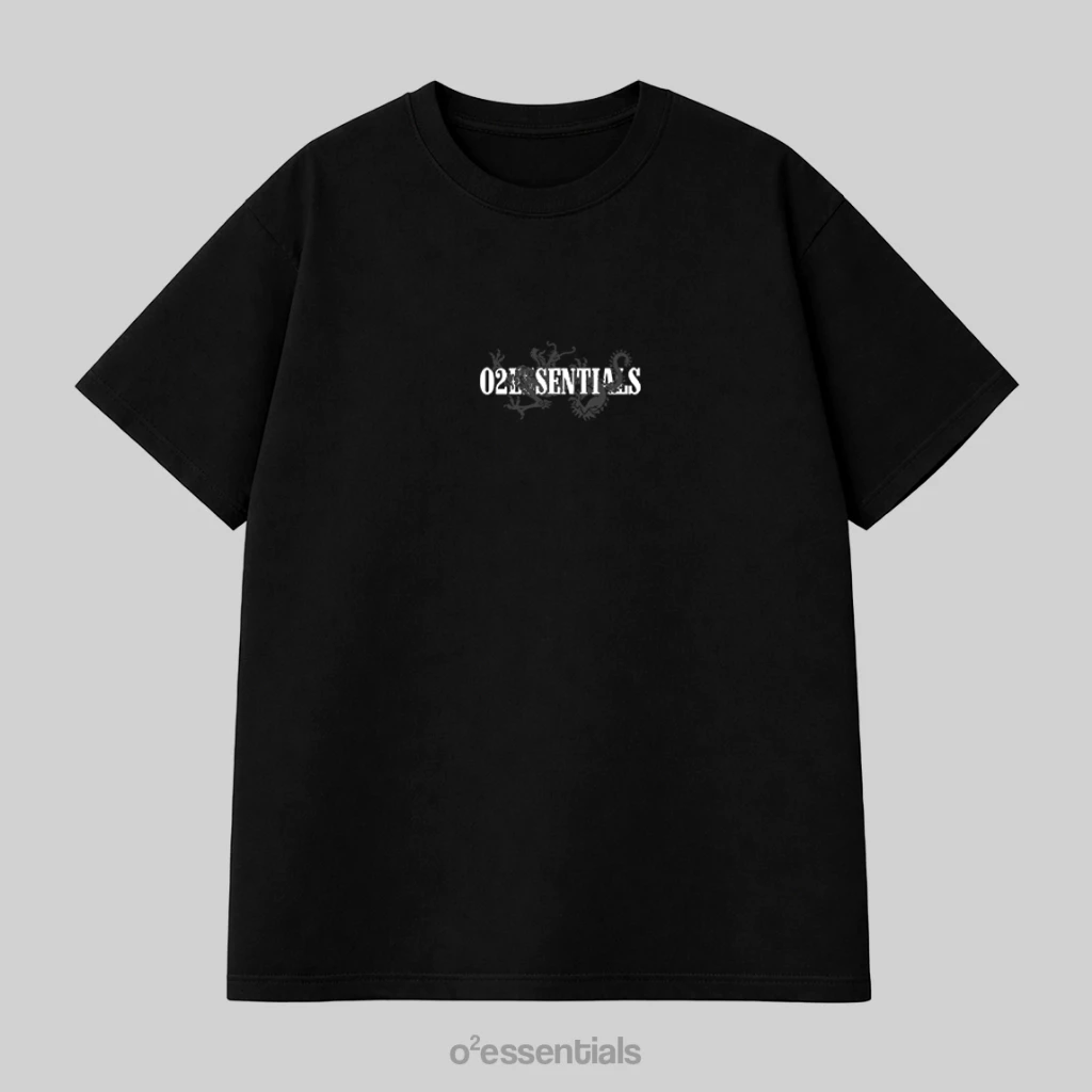 O2 Essentials Oversized T-Shirt – Dragon Black back view