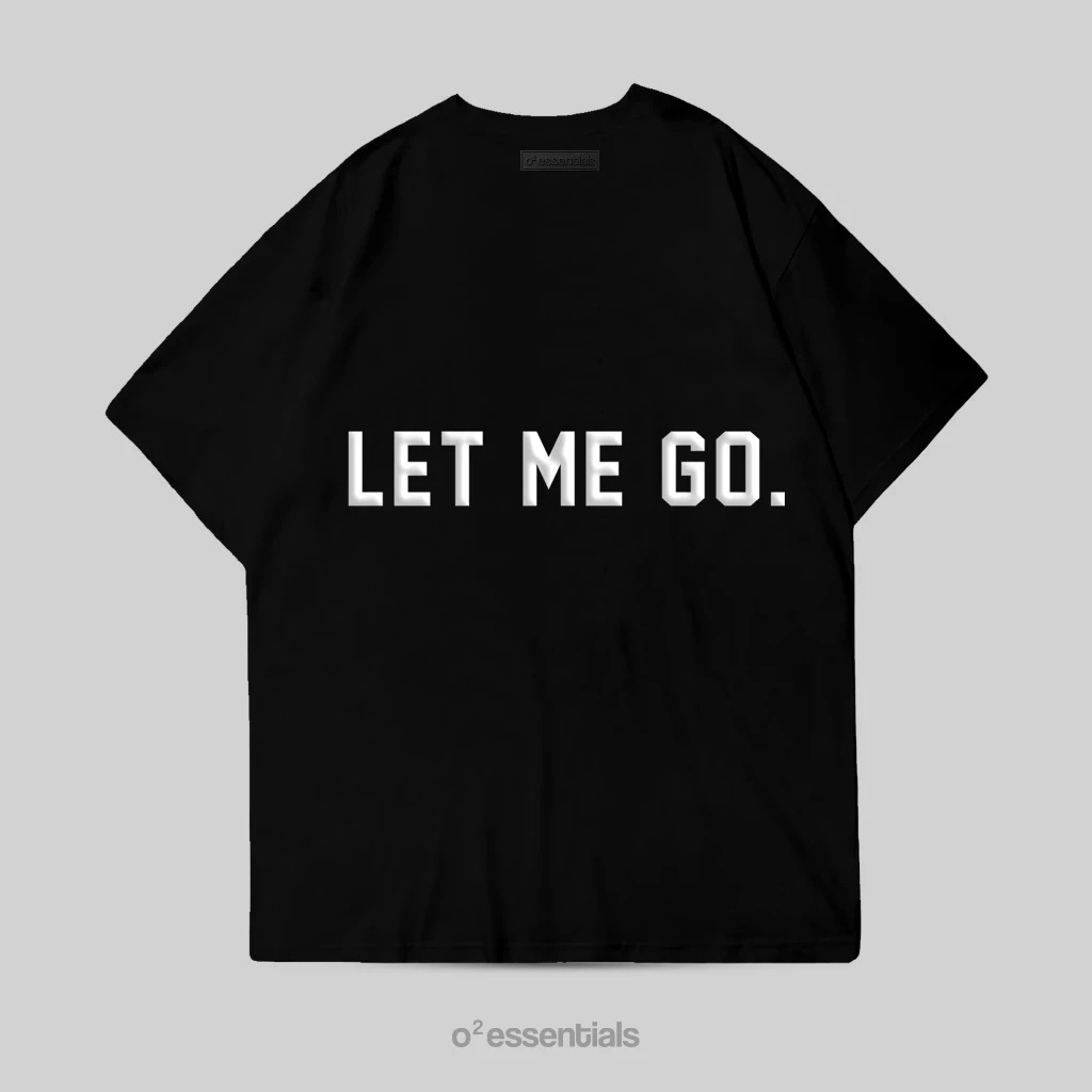 O2 Essentials Oversized T-Shirt – Flower Essentials Black back view thumbnail