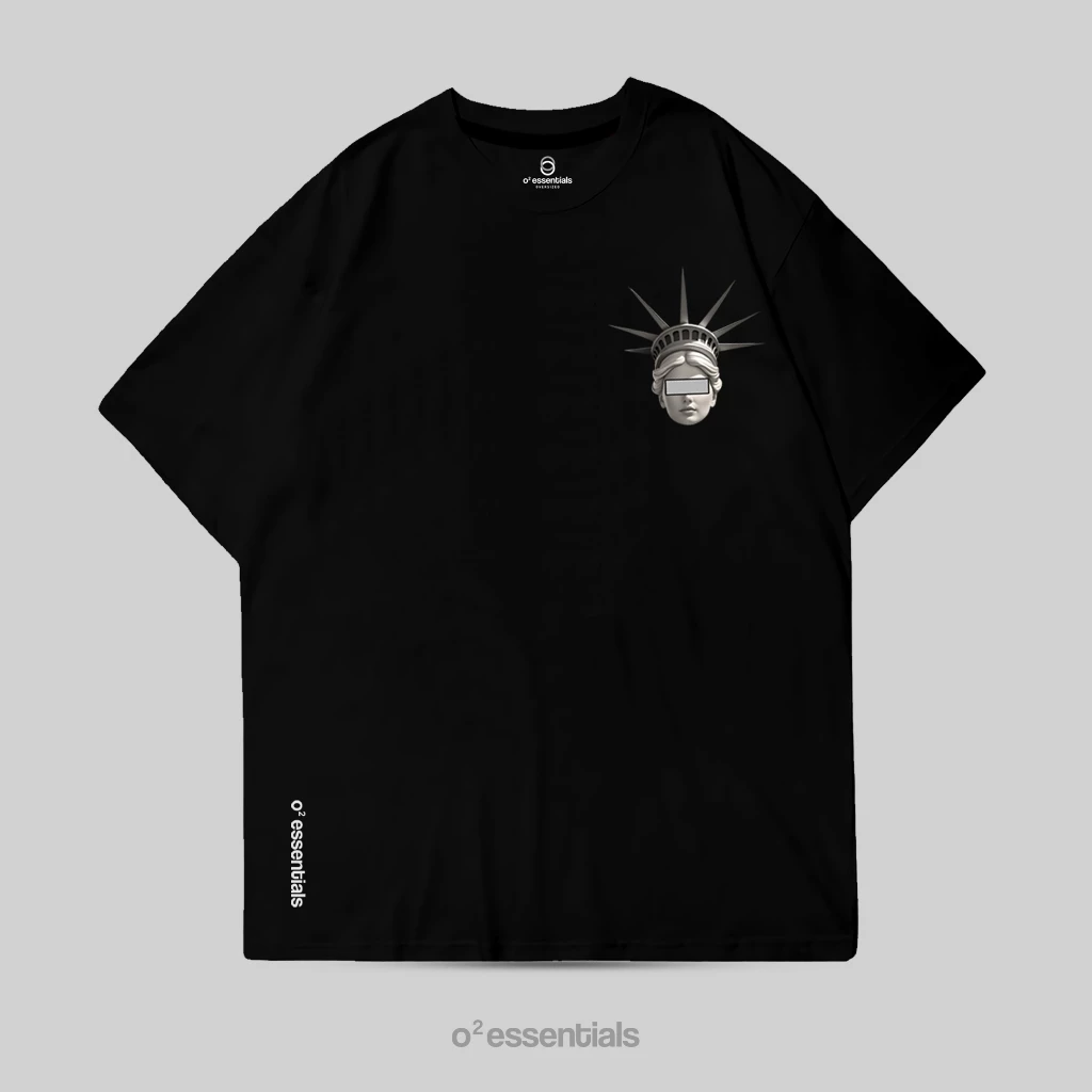 O2 Essentials Oversized T-Shirt – Hype Origin Black back view