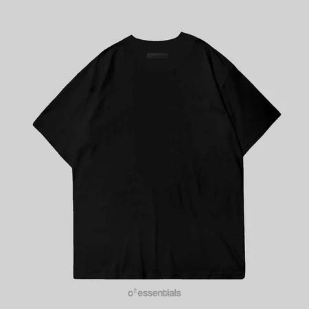 O2 Essentials Oversized T-Shirt – Pumpkins Black back view thumbnail
