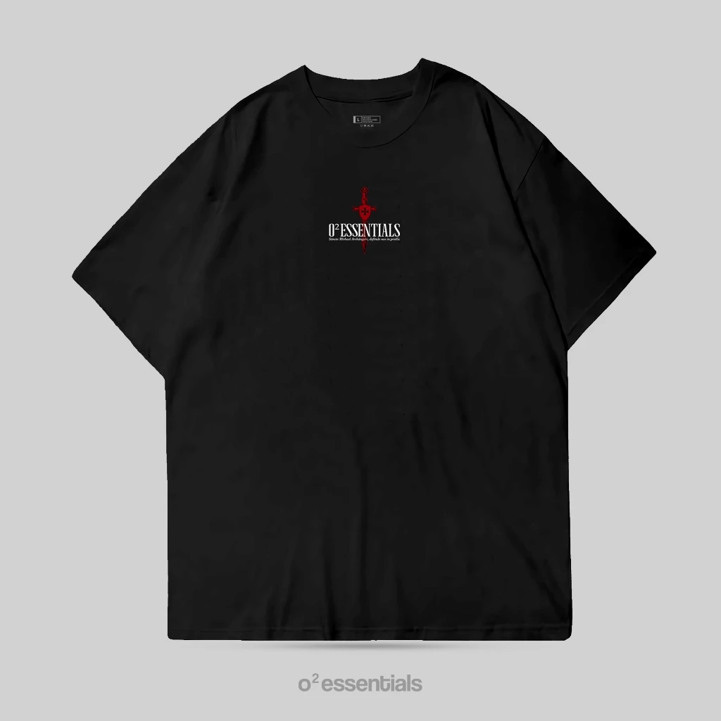 O2 Essentials Oversized T-Shirt – St Michael Black back view