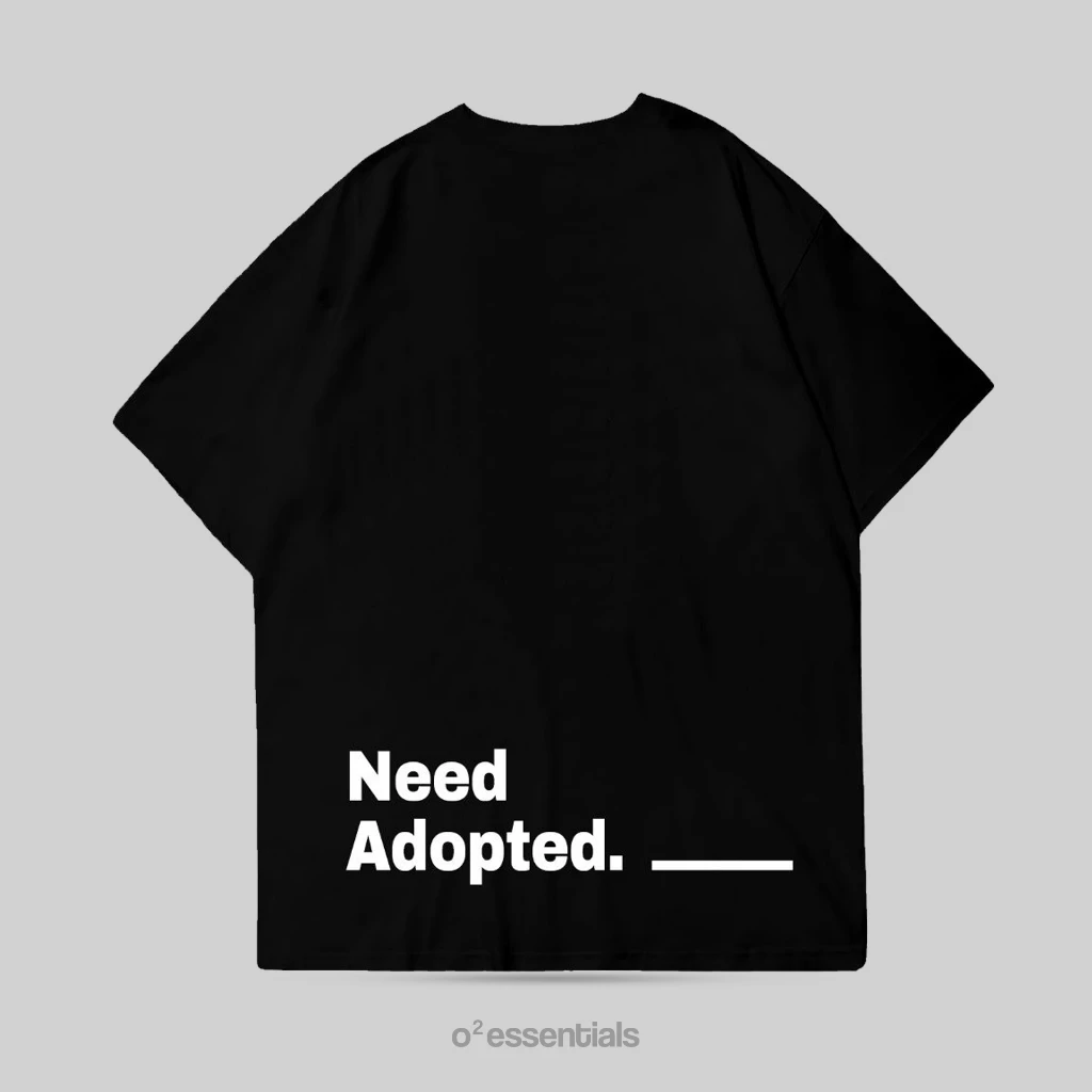 O2 Essentials Oversized T-Shirt – Take Me Home Black back view thumbnail