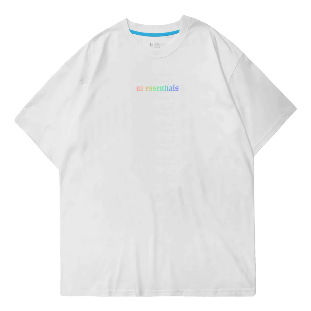 O2 Essentials Oversized T-Shirt – Angel Baby White front view thumbnail