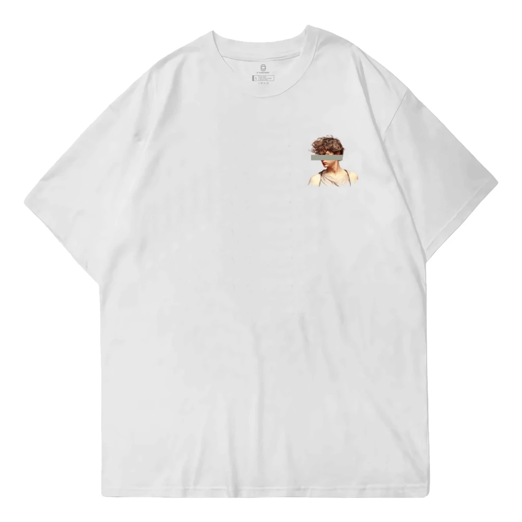 O2 Essentials Oversized T-Shirt – Eros White front view thumbnail