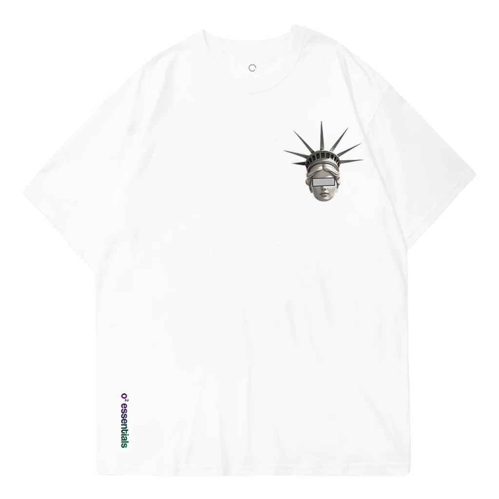 O2 Essentials Oversized T-Shirt – Hype Origin White front view thumbnail