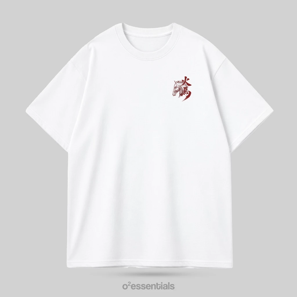 O2 Essentials Oversized T-Shirt – Kingdom White back view