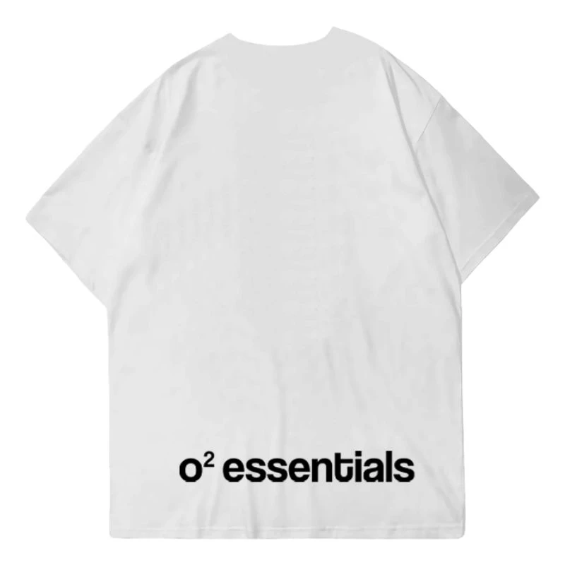O2 Essentials Oversized T-Shirt – Monster White back view thumbnail