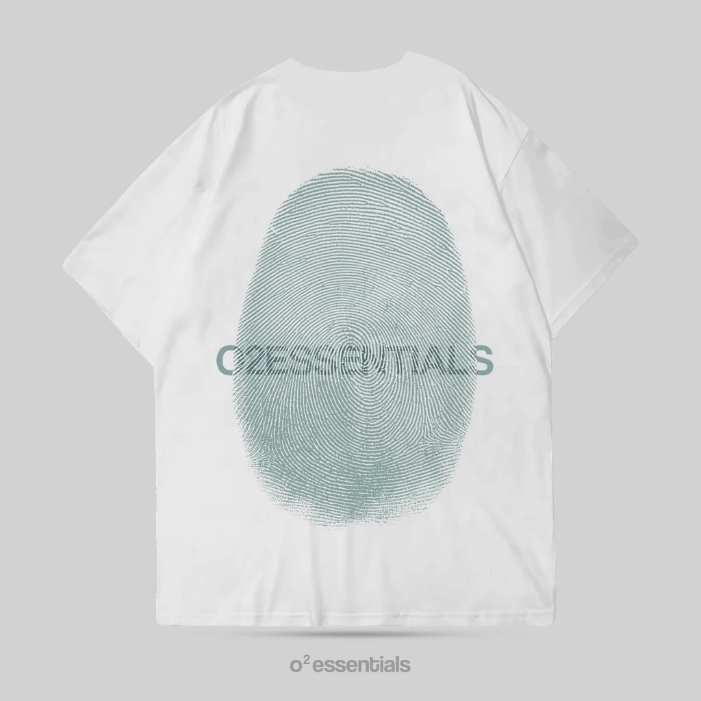 O2 Essentials Oversized T-Shirt – Unknown White back view thumbnail